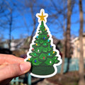 Vintage Ceramic Christmas Tree Sticker