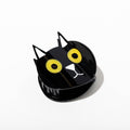 Black Cat Hair Claw Clip