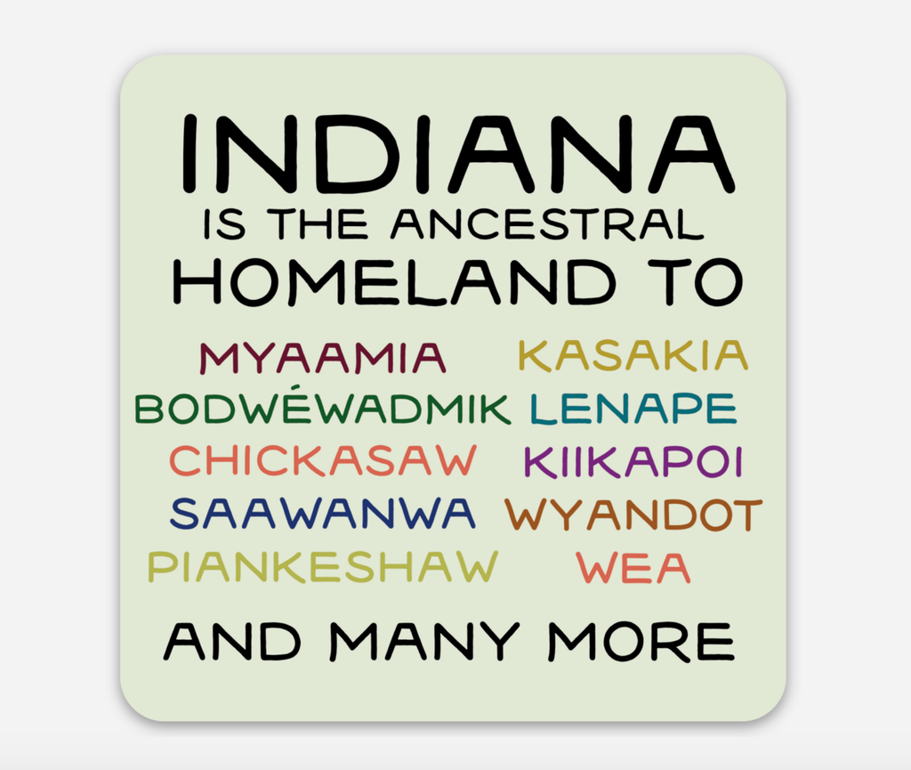 Indigenous Indiana Sticker