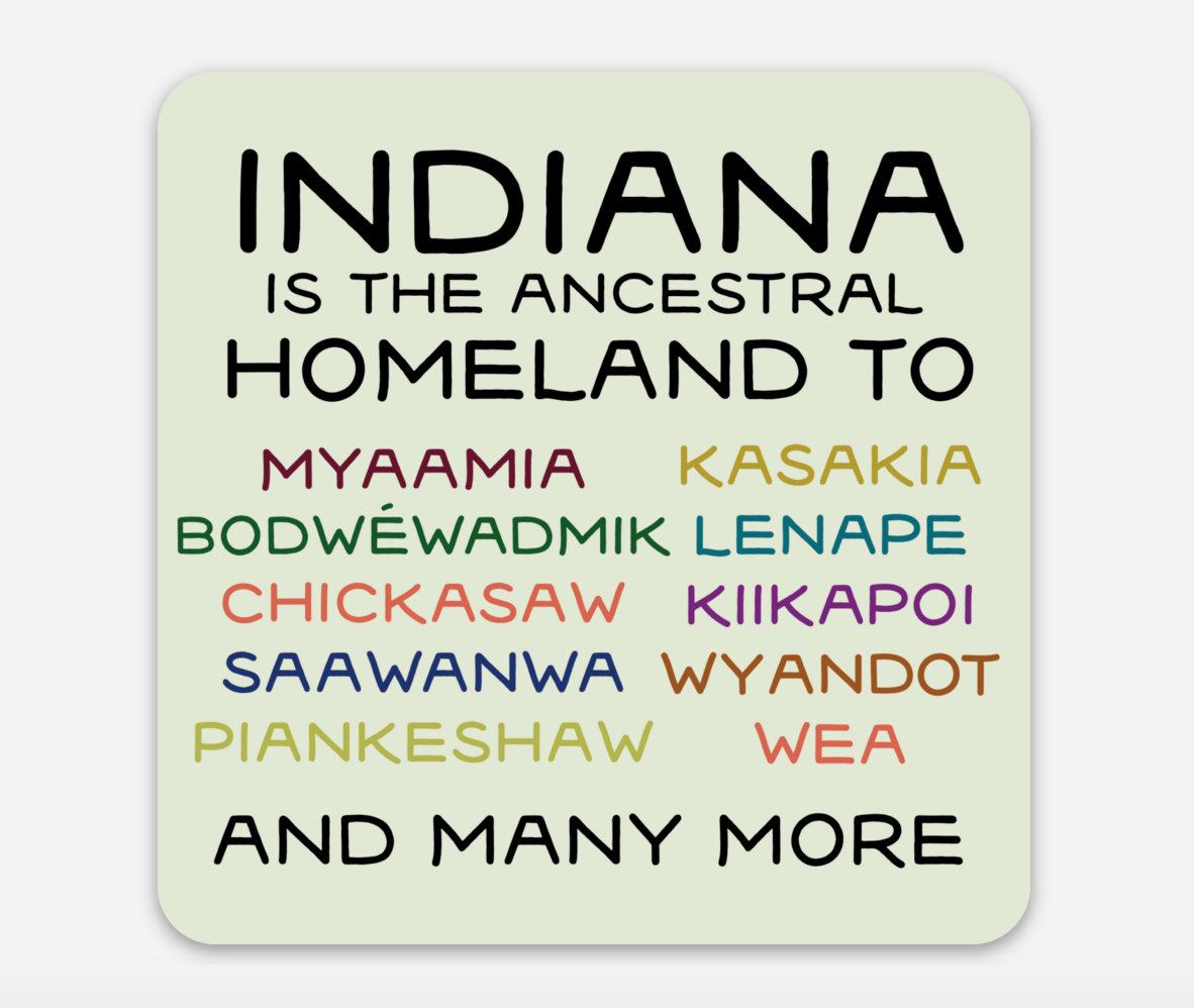Indigenous Indiana Sticker