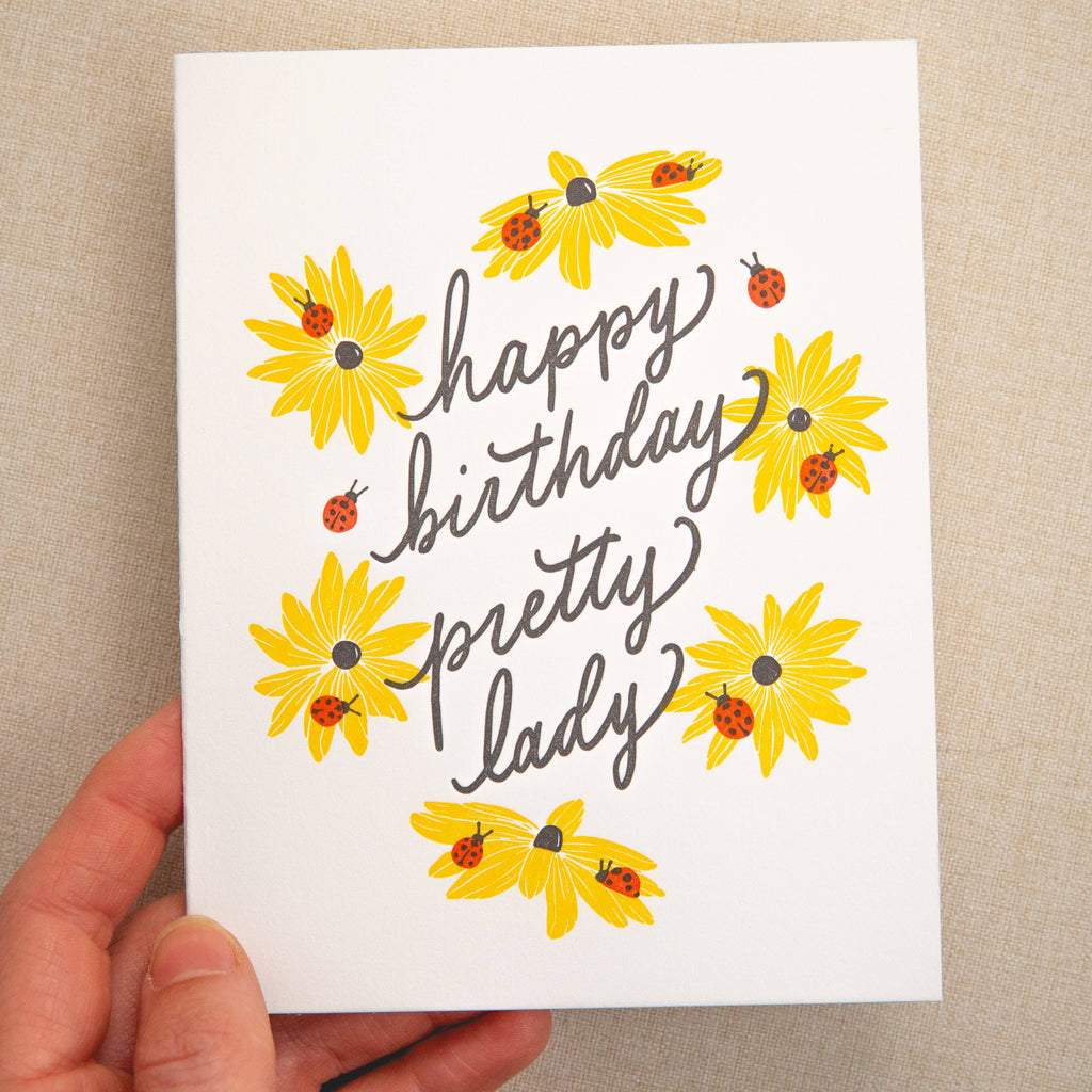 Ladybug Birthday Card | Letterpress Birthday Card
