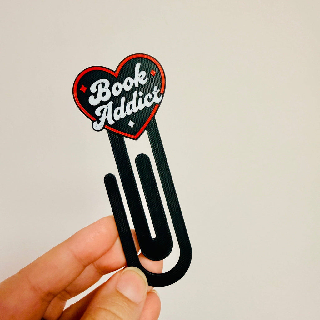 Book Addict Paper Clip Bookmark