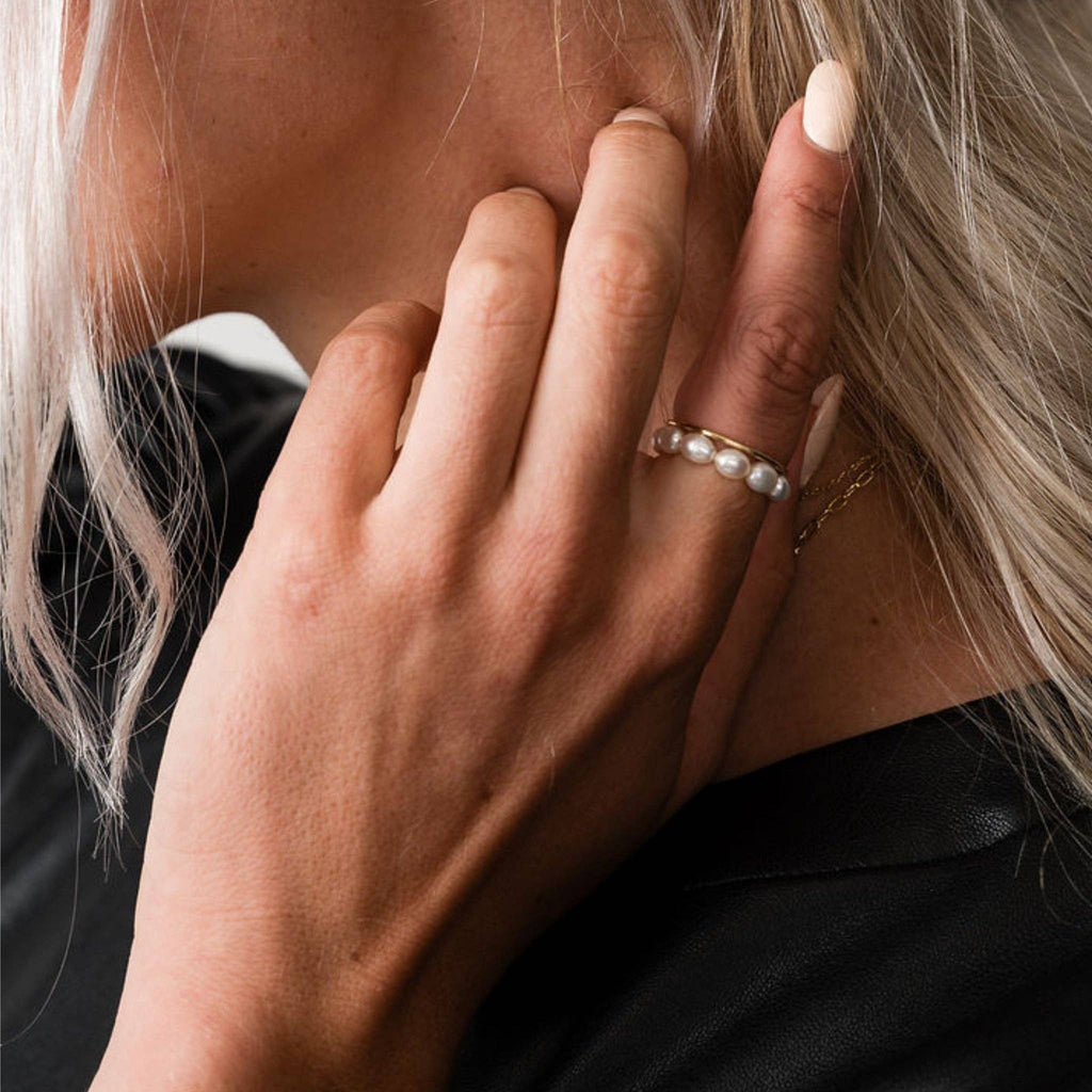 Freshwater Pearl Beaded Pearl Ring