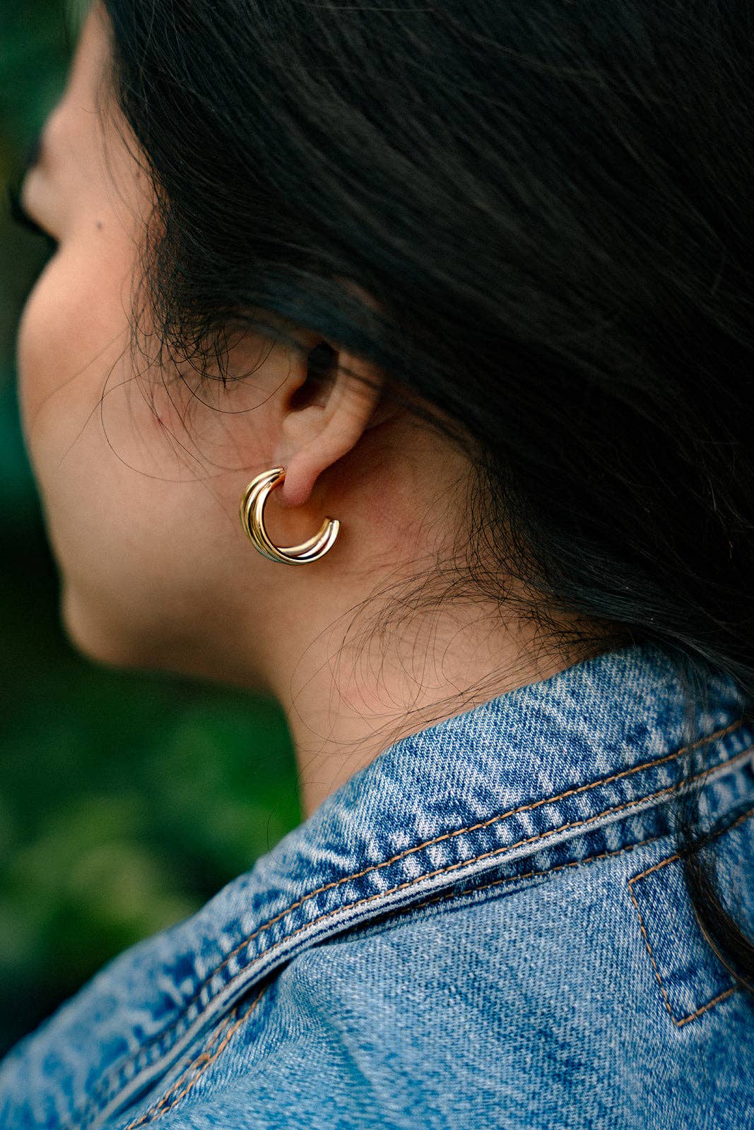 Gold Luxe Treya Hoops