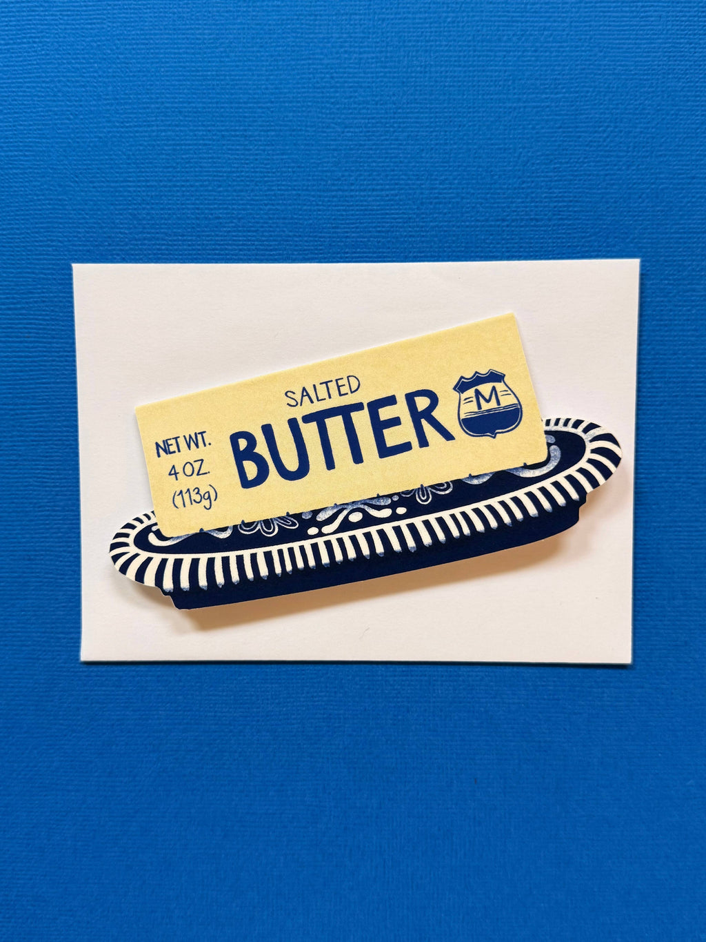 Stick of Butter Die-Cut Greeting Card