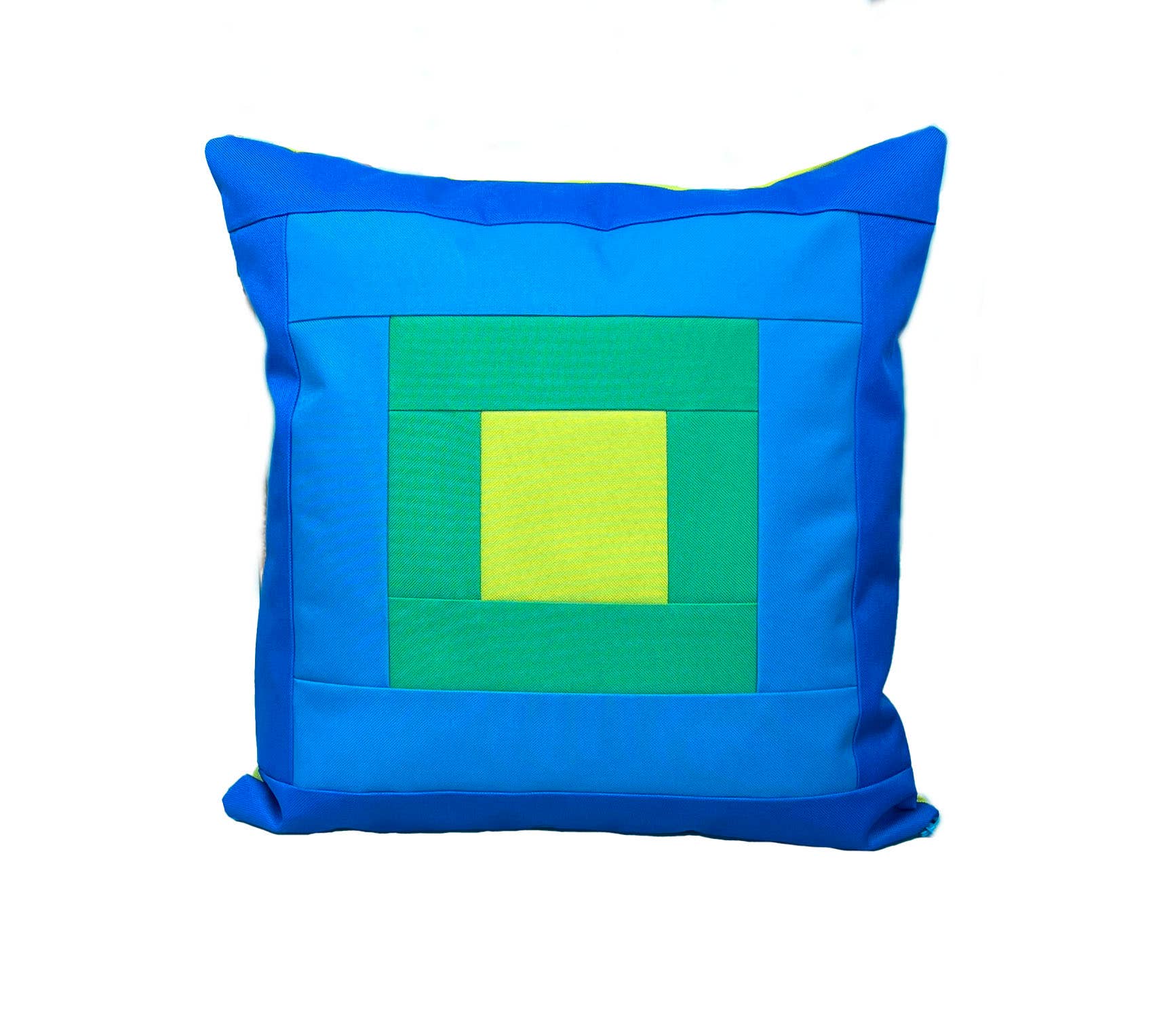 Outdoor Pillow in "Sea" Colorway