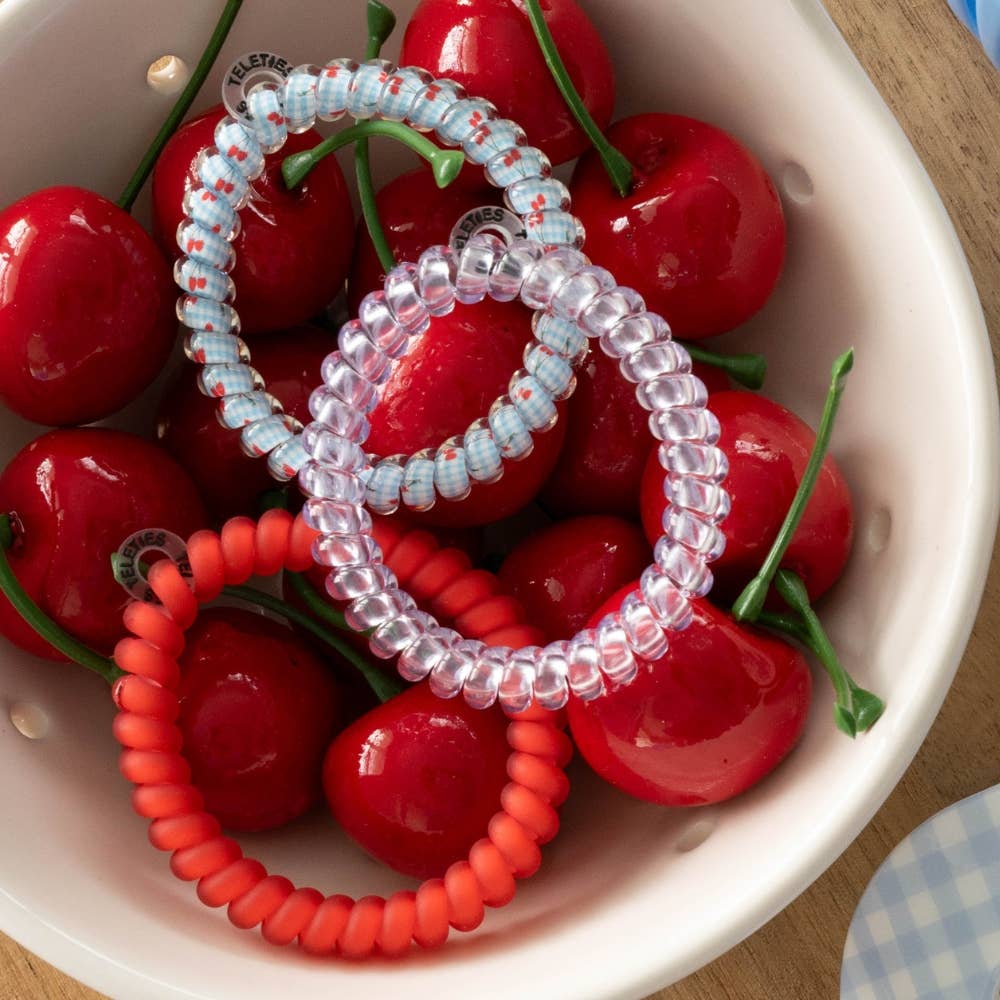 Spiral Hair Coils Small Basket of Cherries
