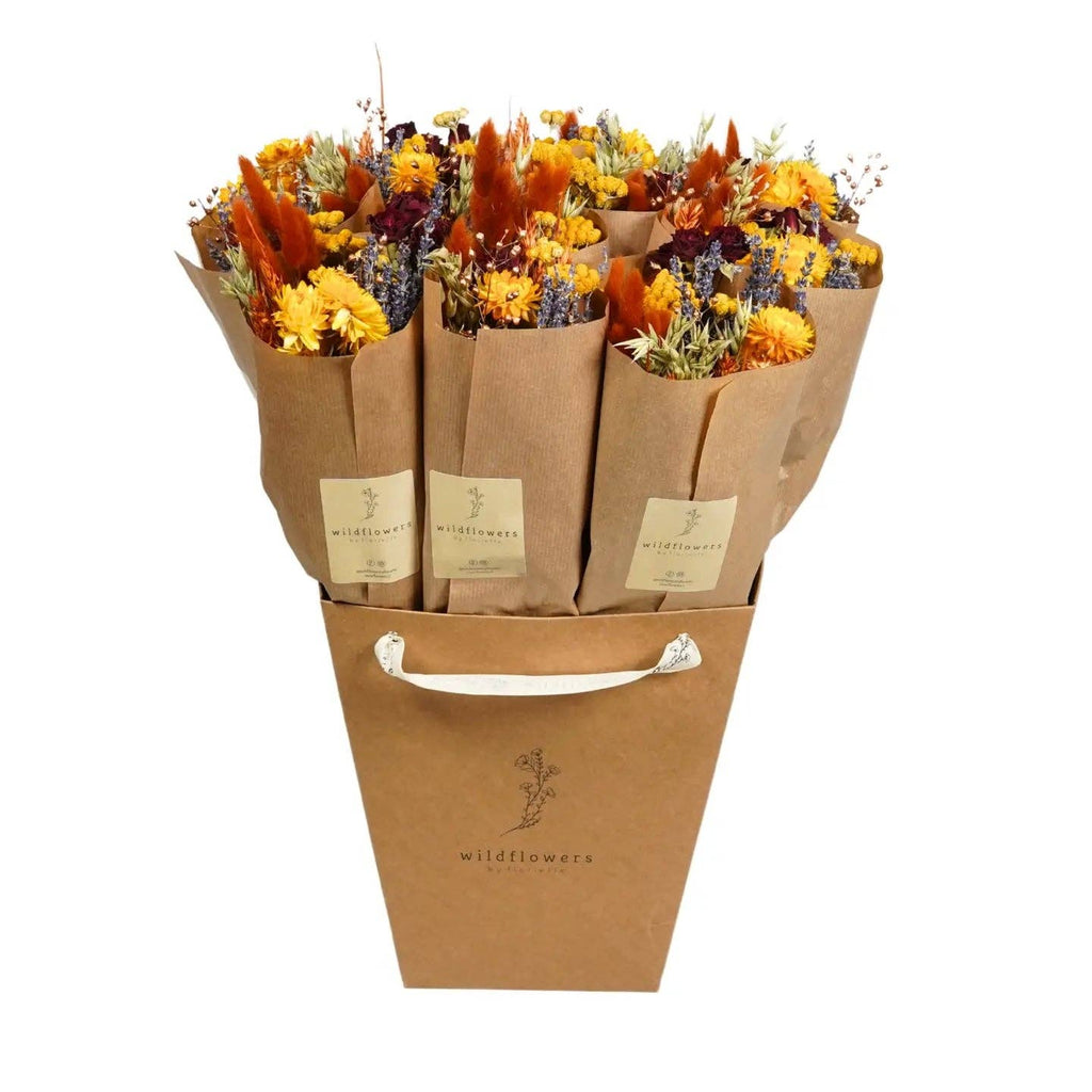 Harvest Sunset Dried Flower Bouquet | Home Decor