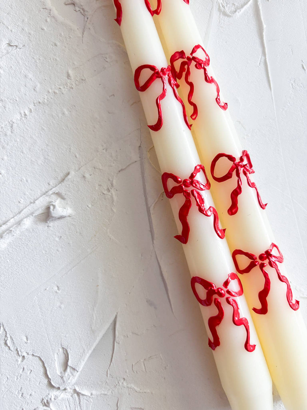 Bow Taper Candle