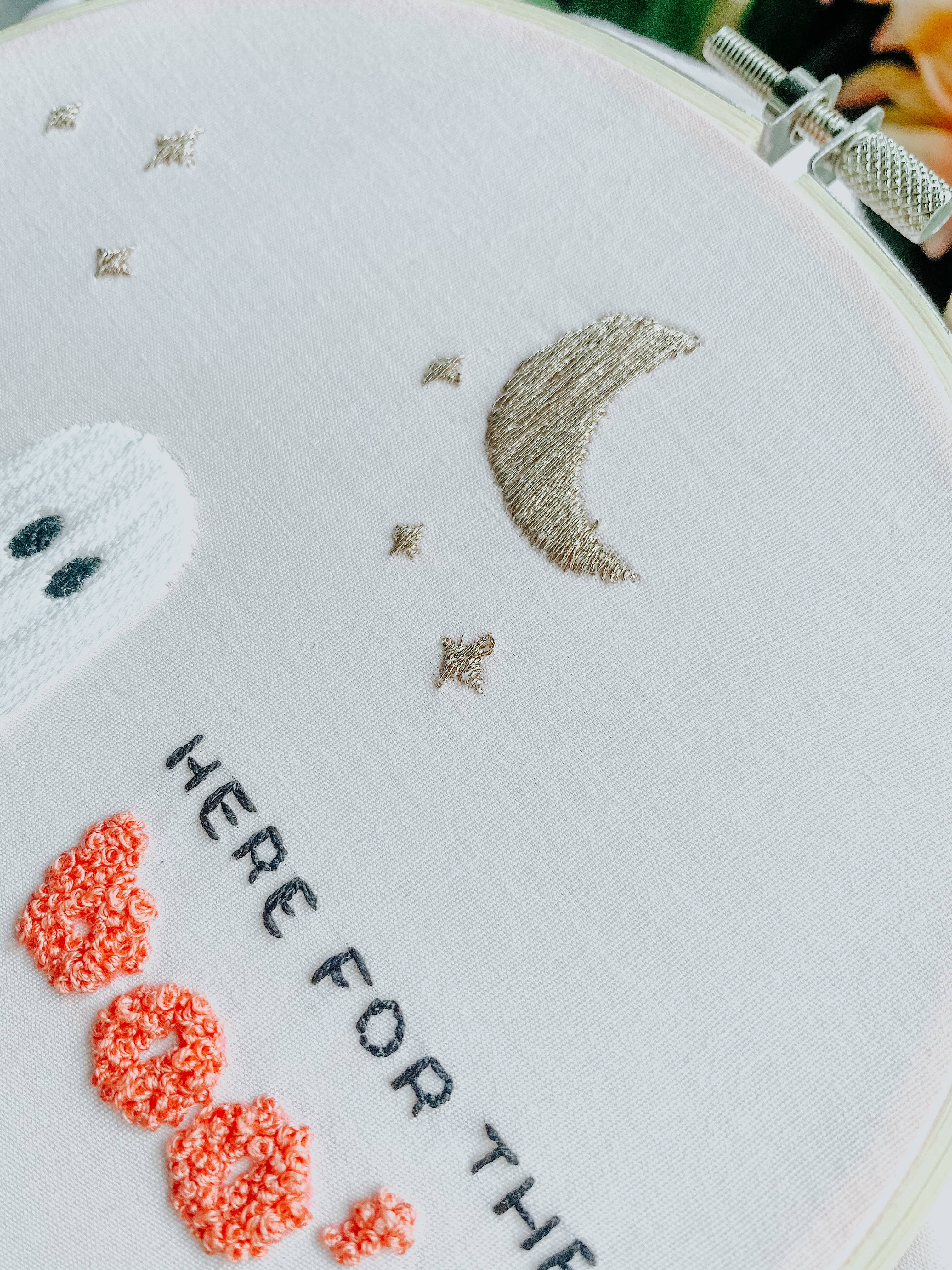 Intermediate Embroidery Kit | Here for the Boo's