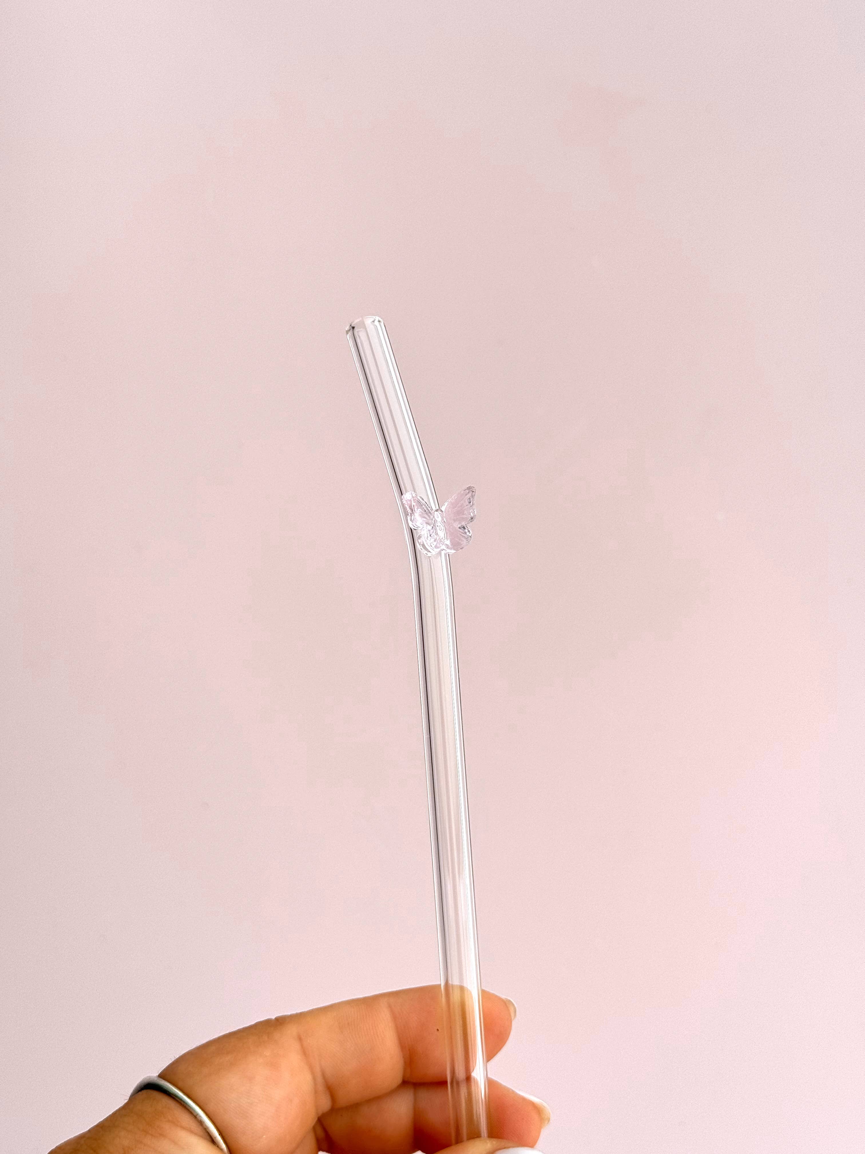 Butterfly Glass Straws - Whimsy, Accessories, Cutesy