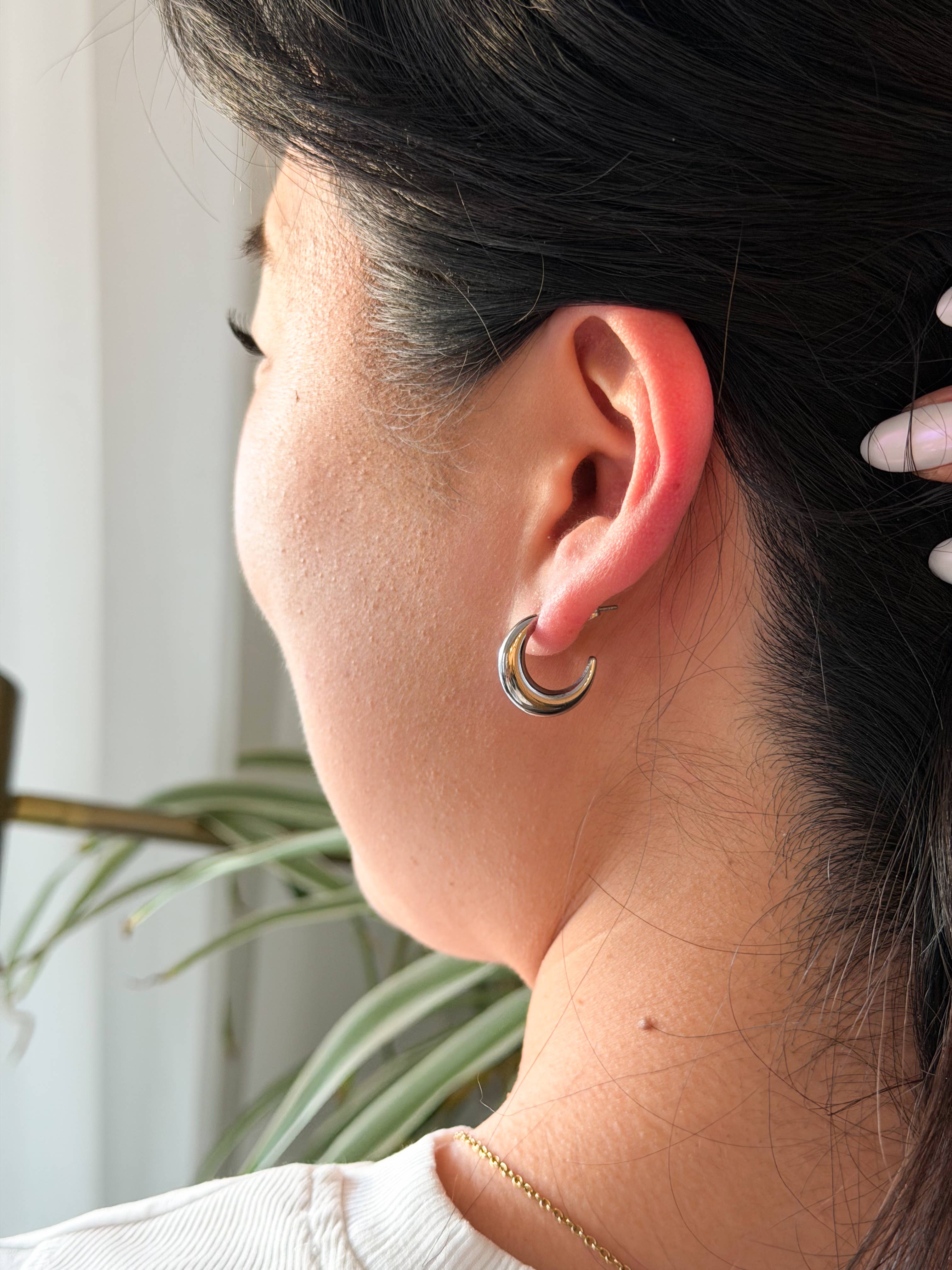 Silver Luxe Selena Hoops