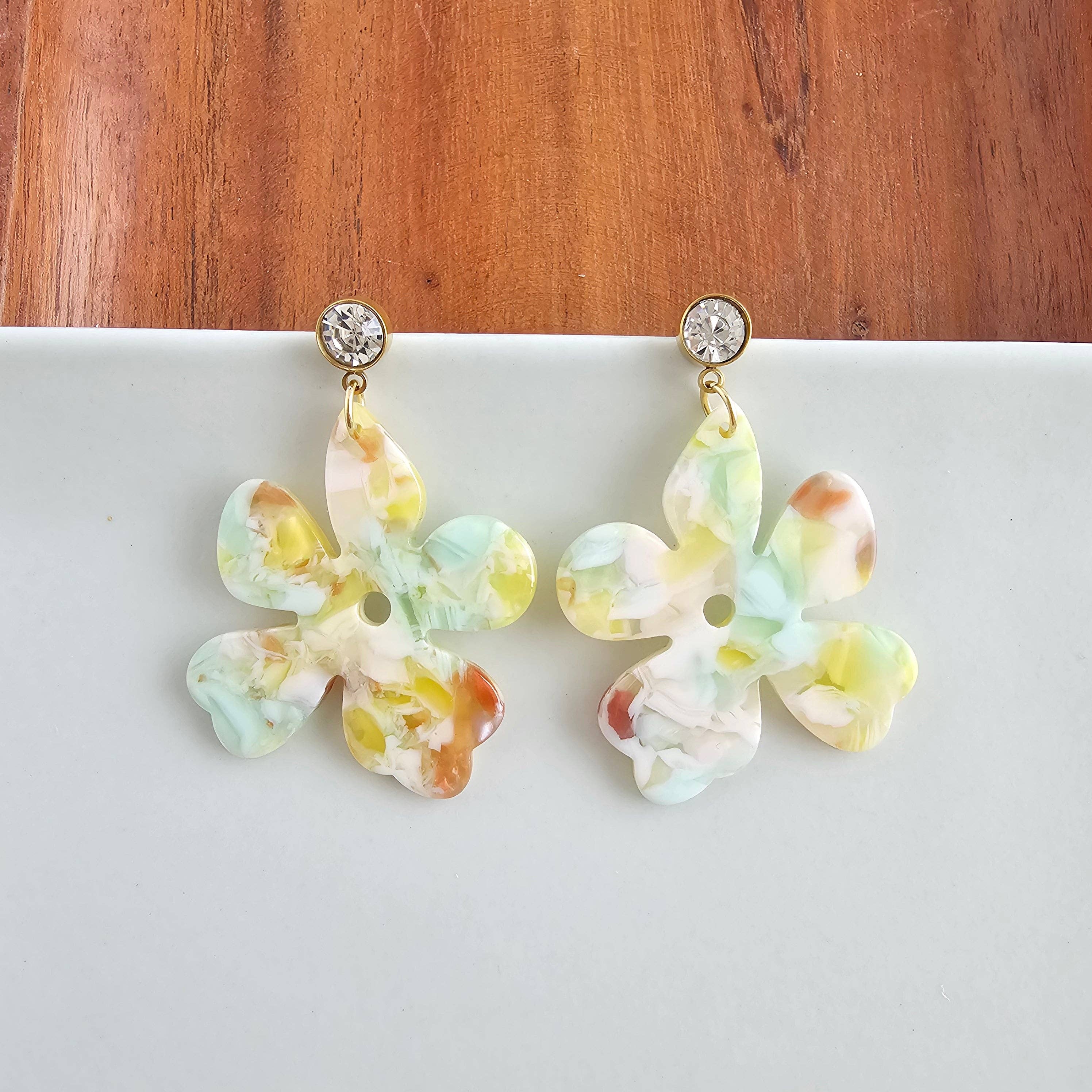 Citron Zest Petunia Earrings