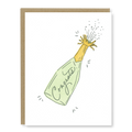 Champagne Congrats Card | Letterpress Congratulations Card