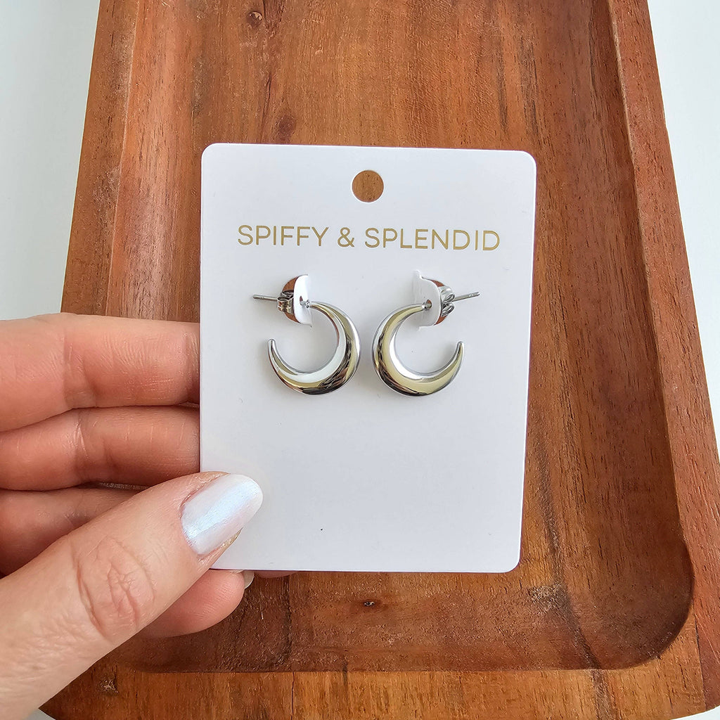 Silver Luxe Selena Hoops