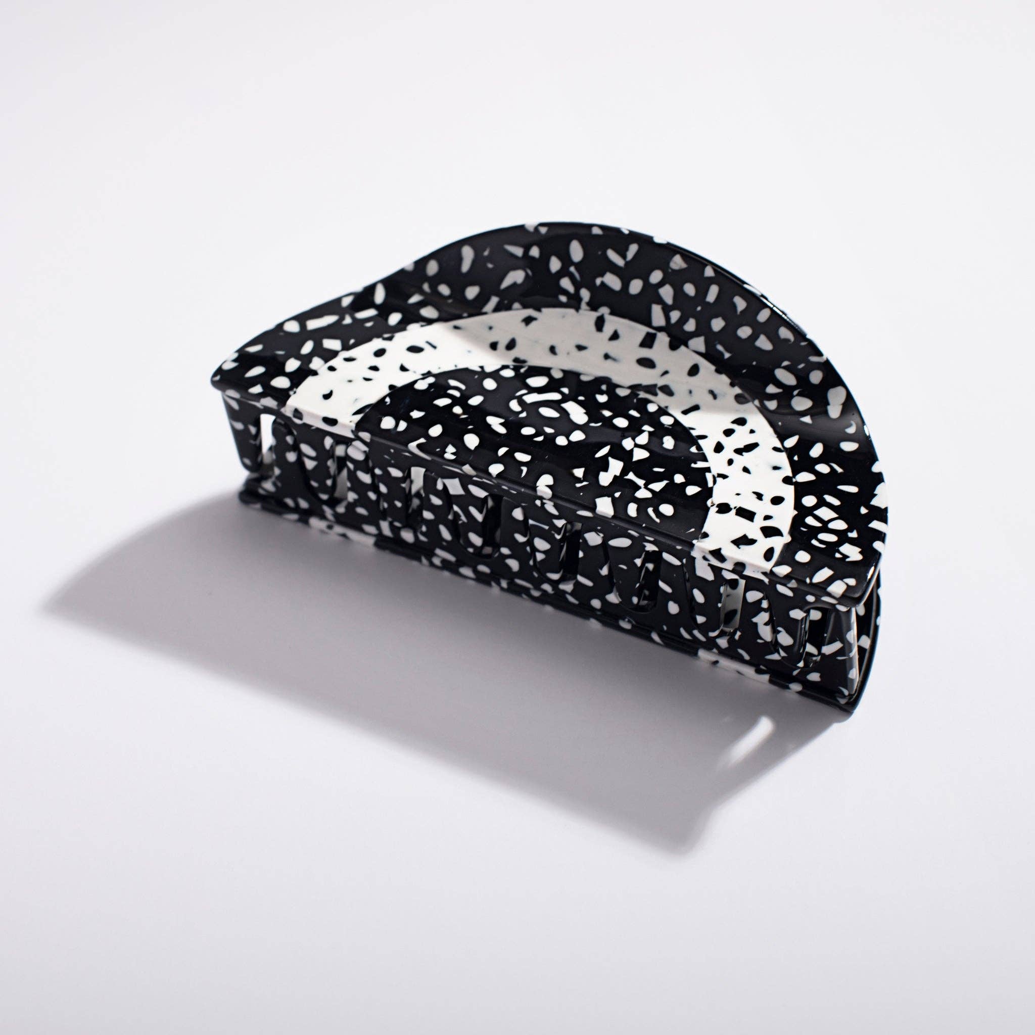 Black and White Rainbow Hair Claw