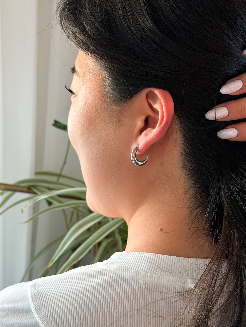 Silver Luxe Selena Hoops