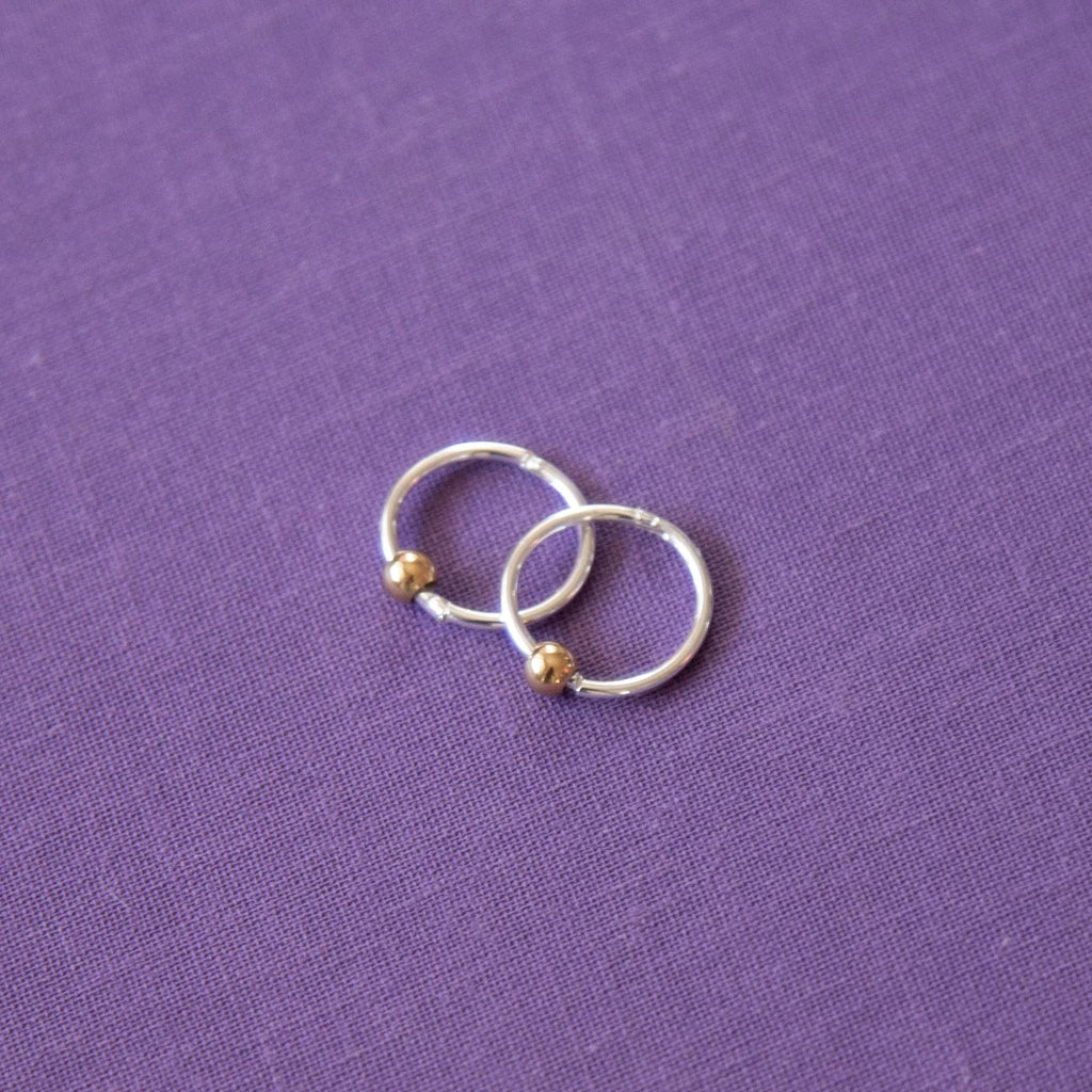 Vintage Silver Hoops