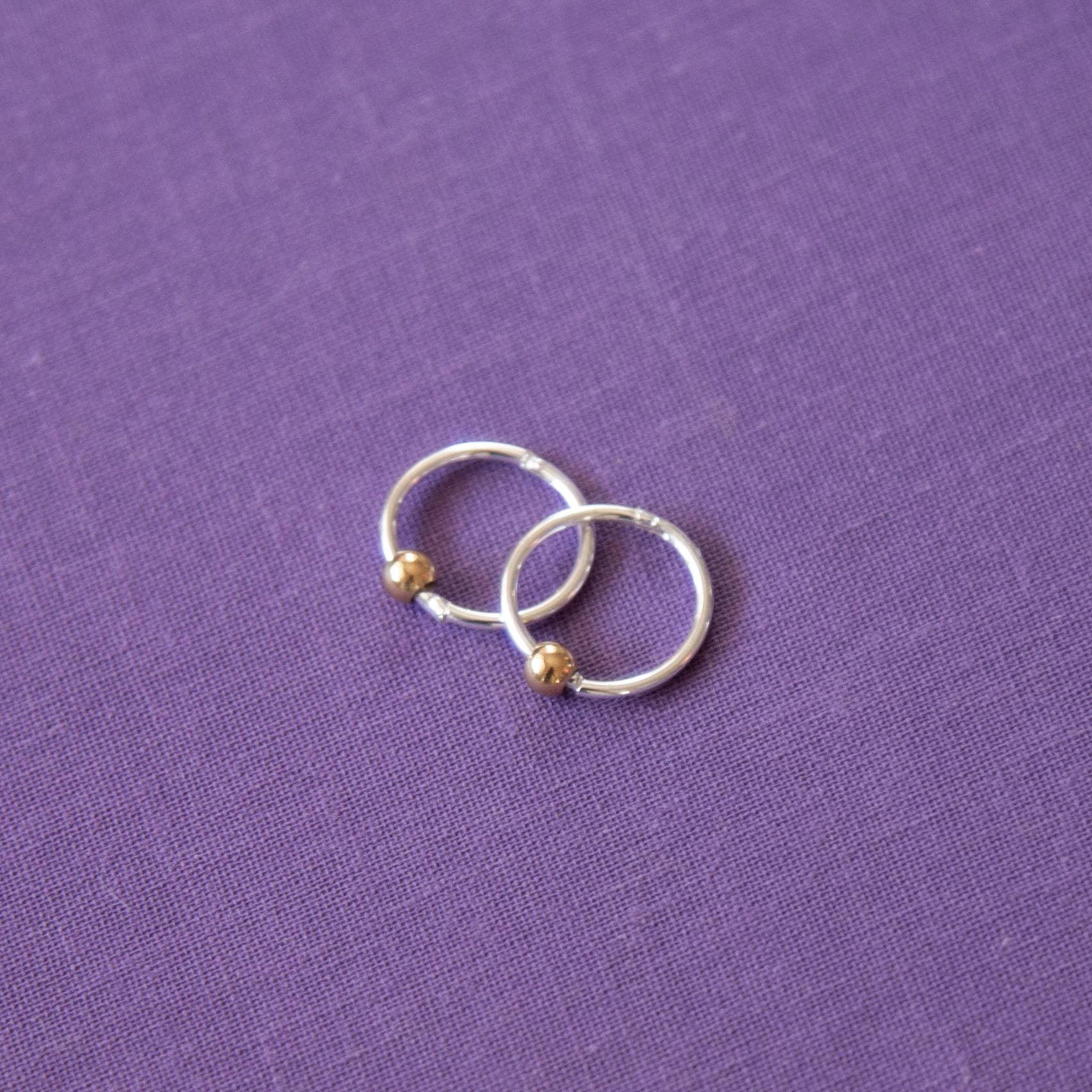 Vintage Silver Hoops