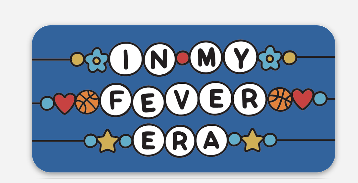 Indy Women's Basketball Friendship Bracelet Sticker