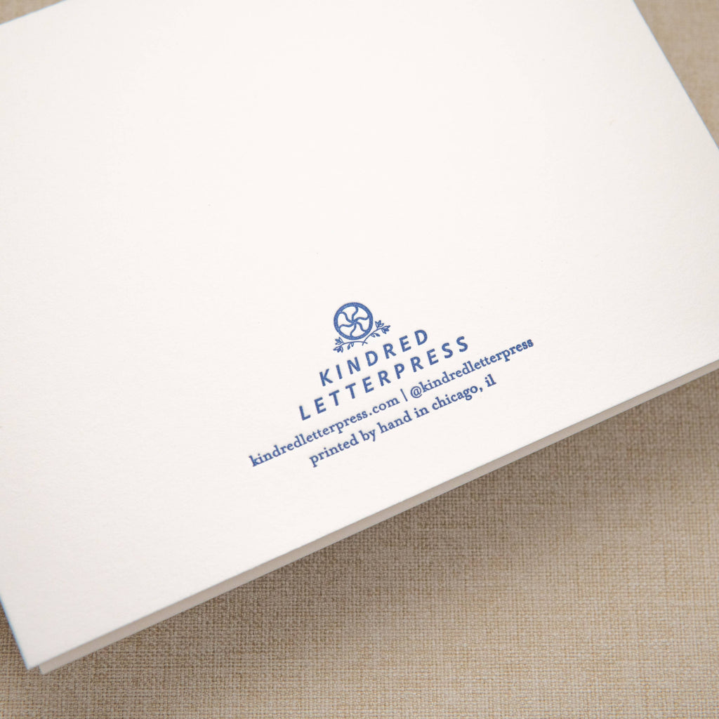 Just My Type Love Card | Letterpress Love Card