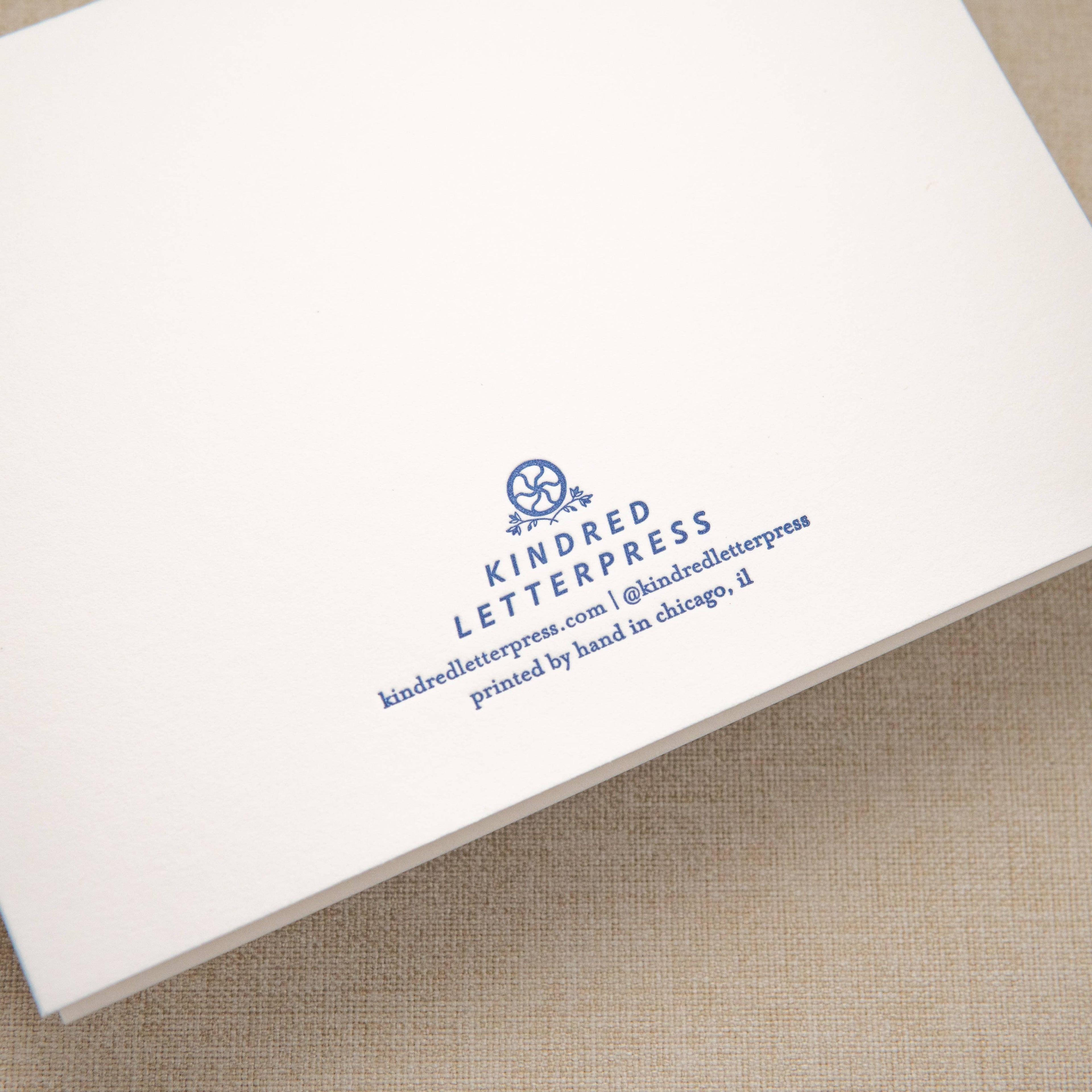 Just My Type Love Card | Letterpress Love Card