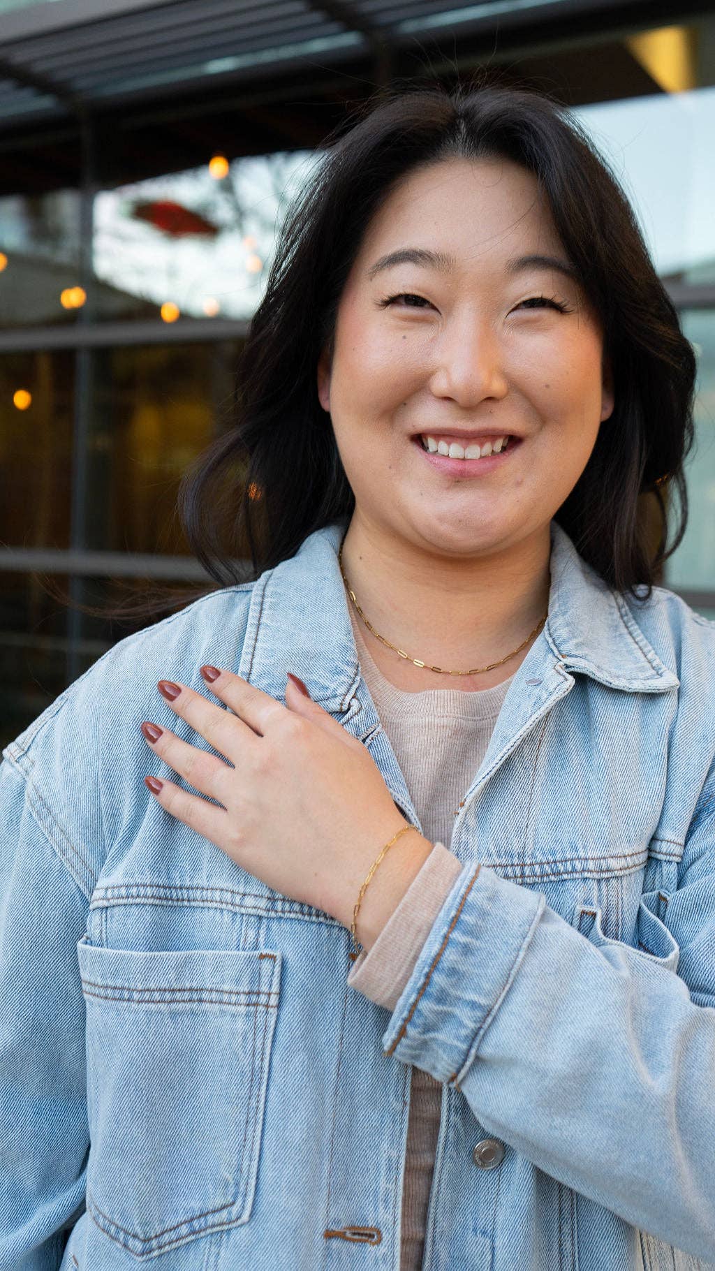 Luxe Gold Delicate Paper Clip Bracelet