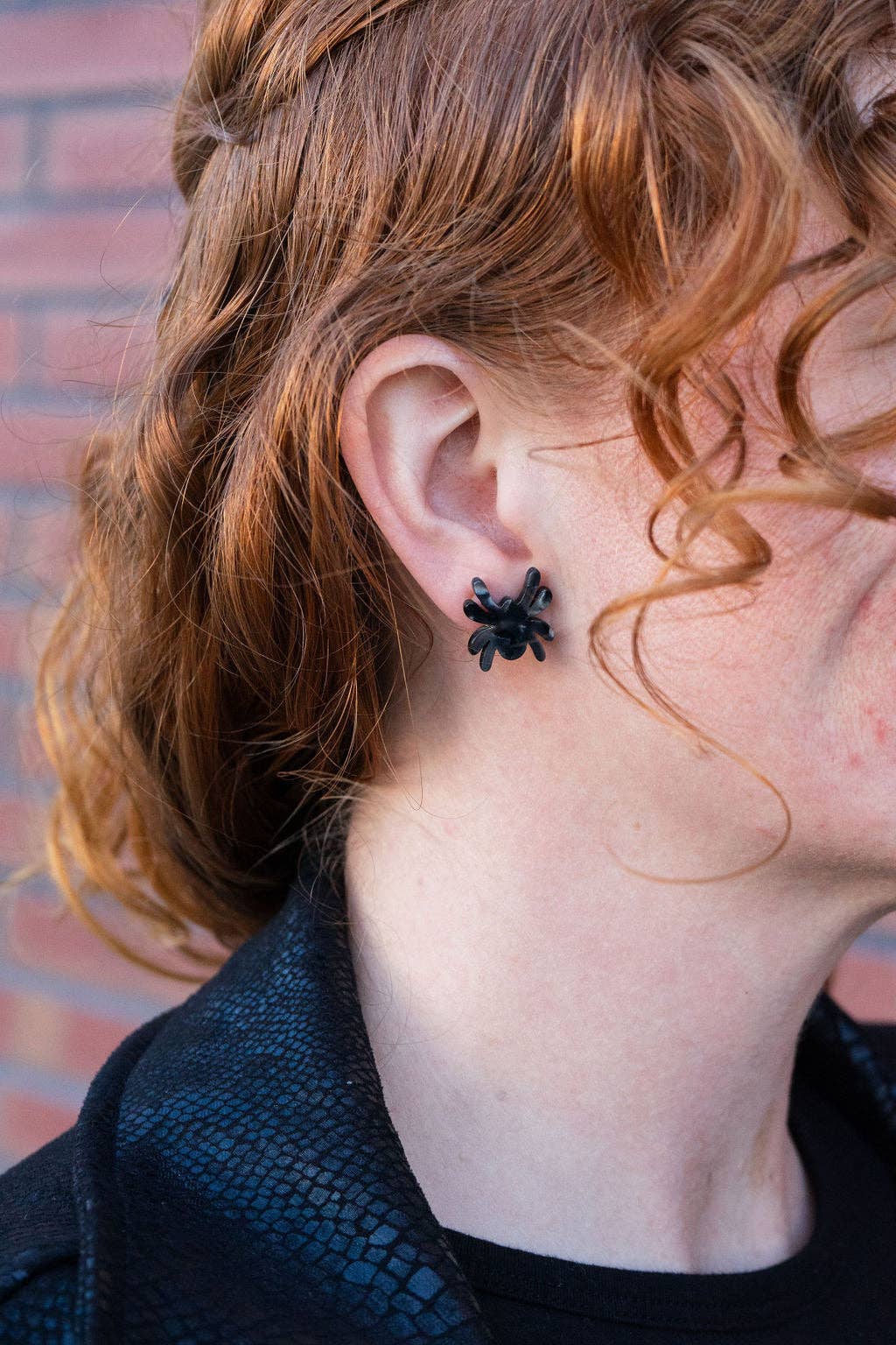 Black Spider Studs