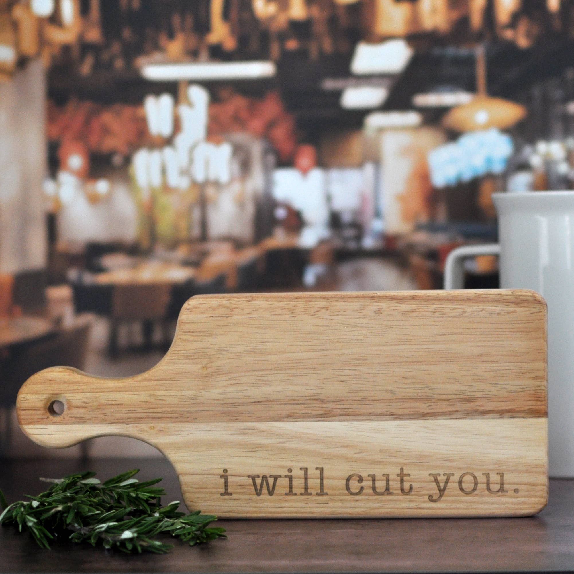 I Will Cut You Charcuterie Board