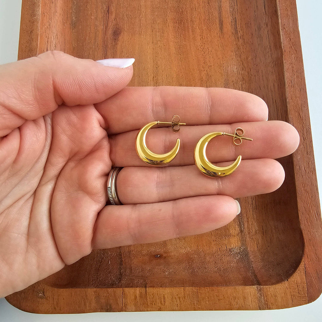 Gold Luxe Selena Hoops