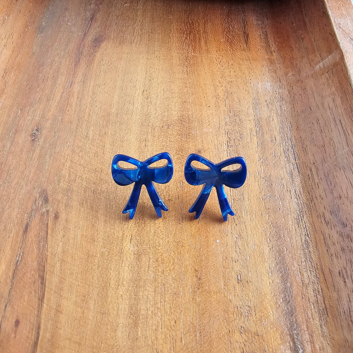 Bow Studs - Navy // Jewelry, Earrings, Fall