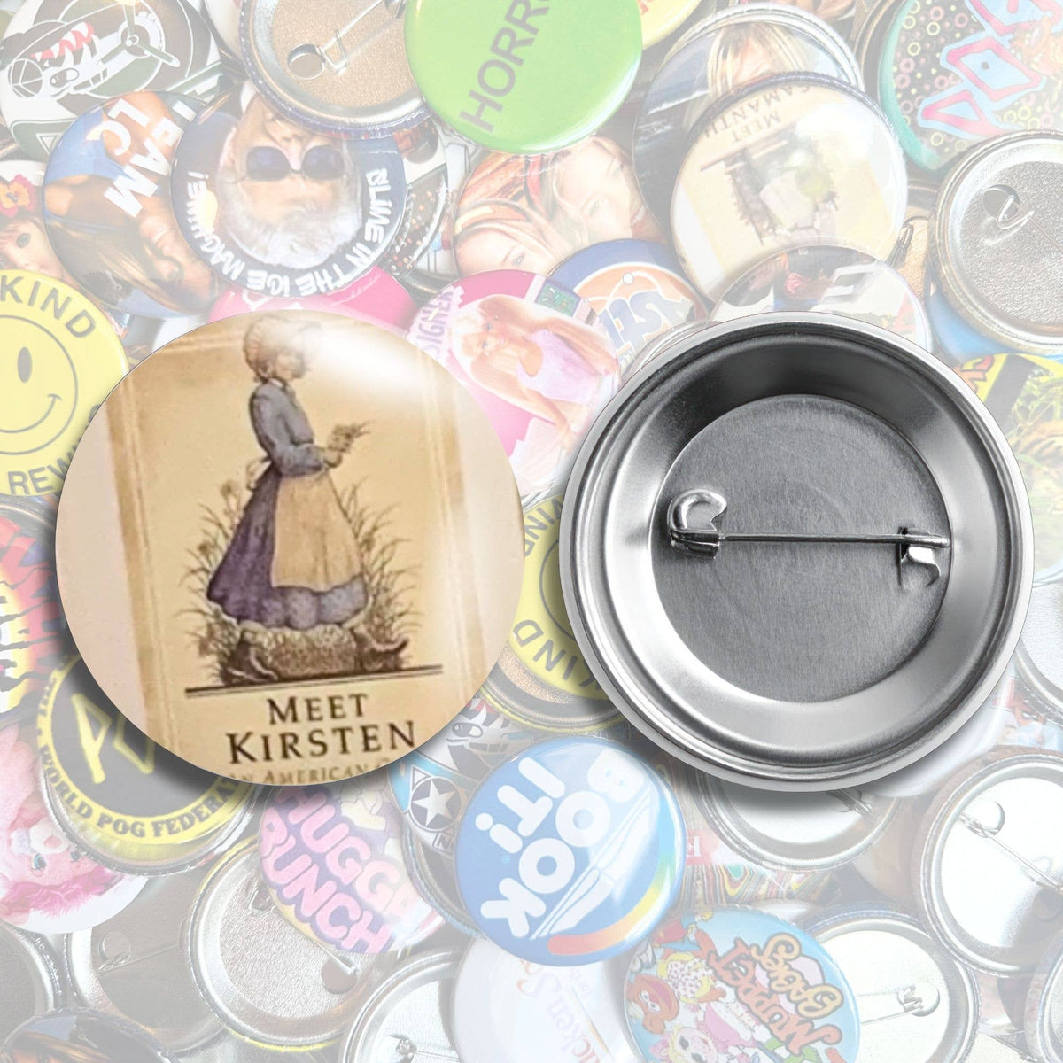 American Girl Pin Back Buttons