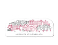 University of Indianapolis Minimalist Sticker