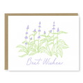 Best Wishes Card | Letterpress Congrats Card