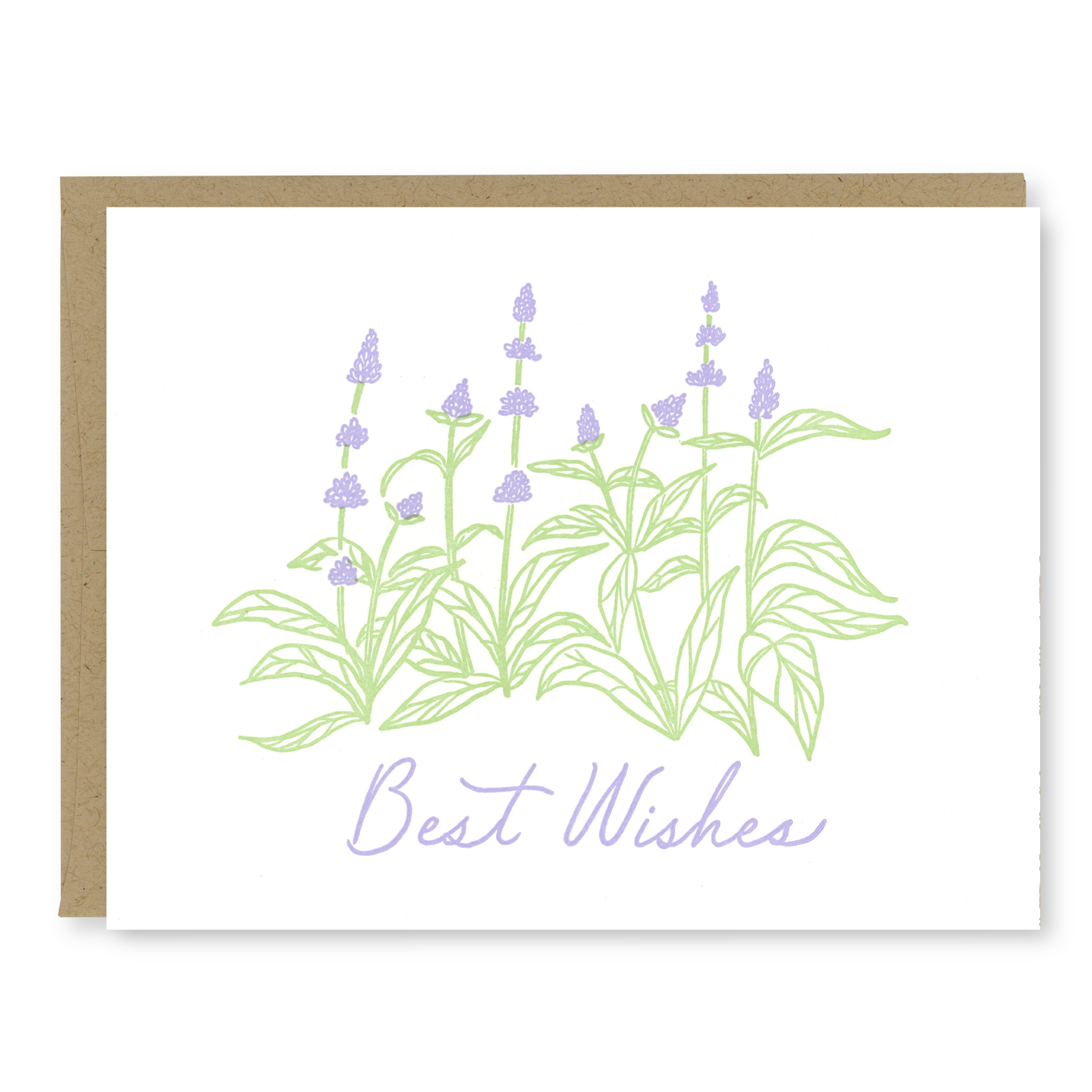 Best Wishes Card | Letterpress Congrats Card