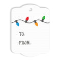 Christmas Lights Holiday Gift Tags