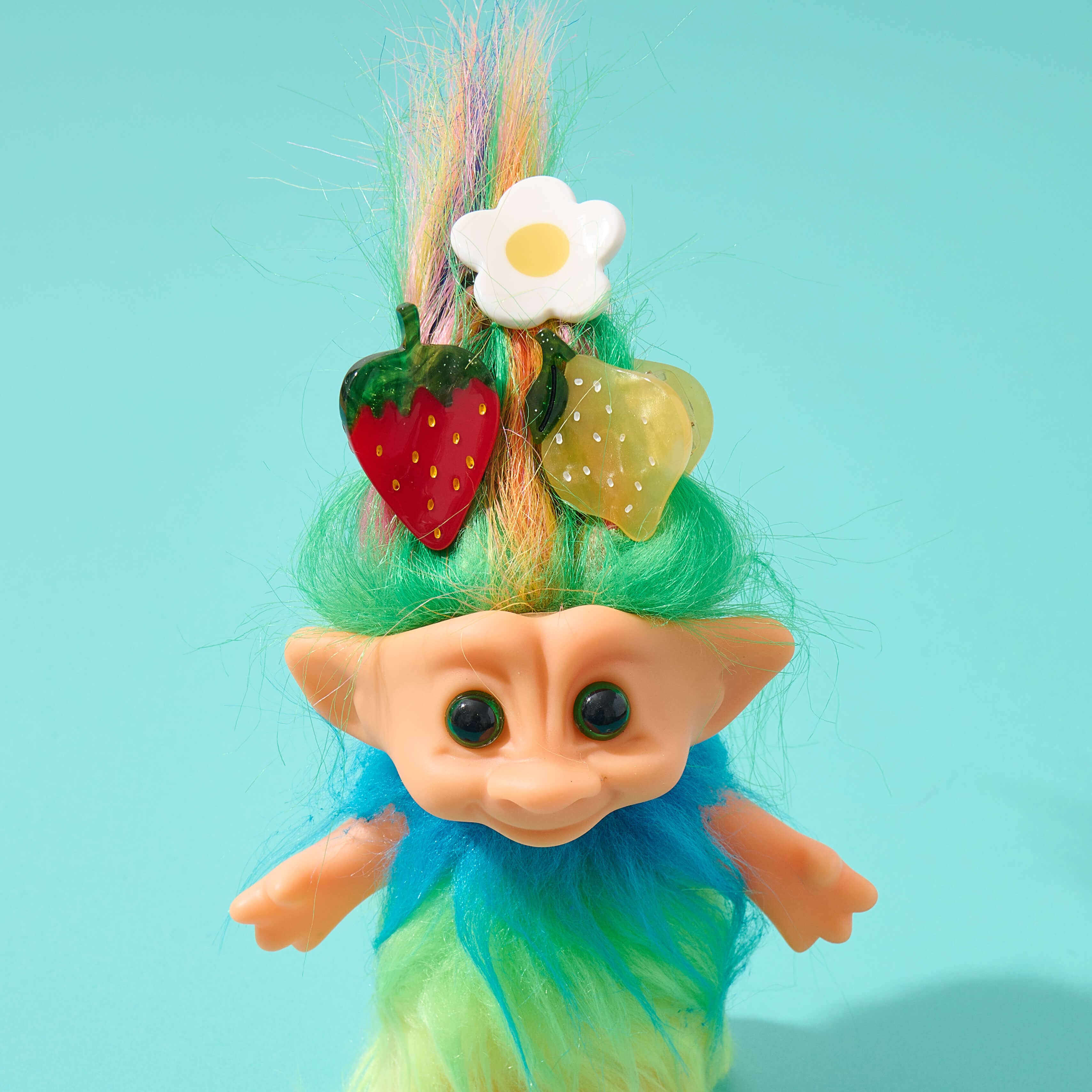 Micro Fruit and Flowers Hair Claw Clips