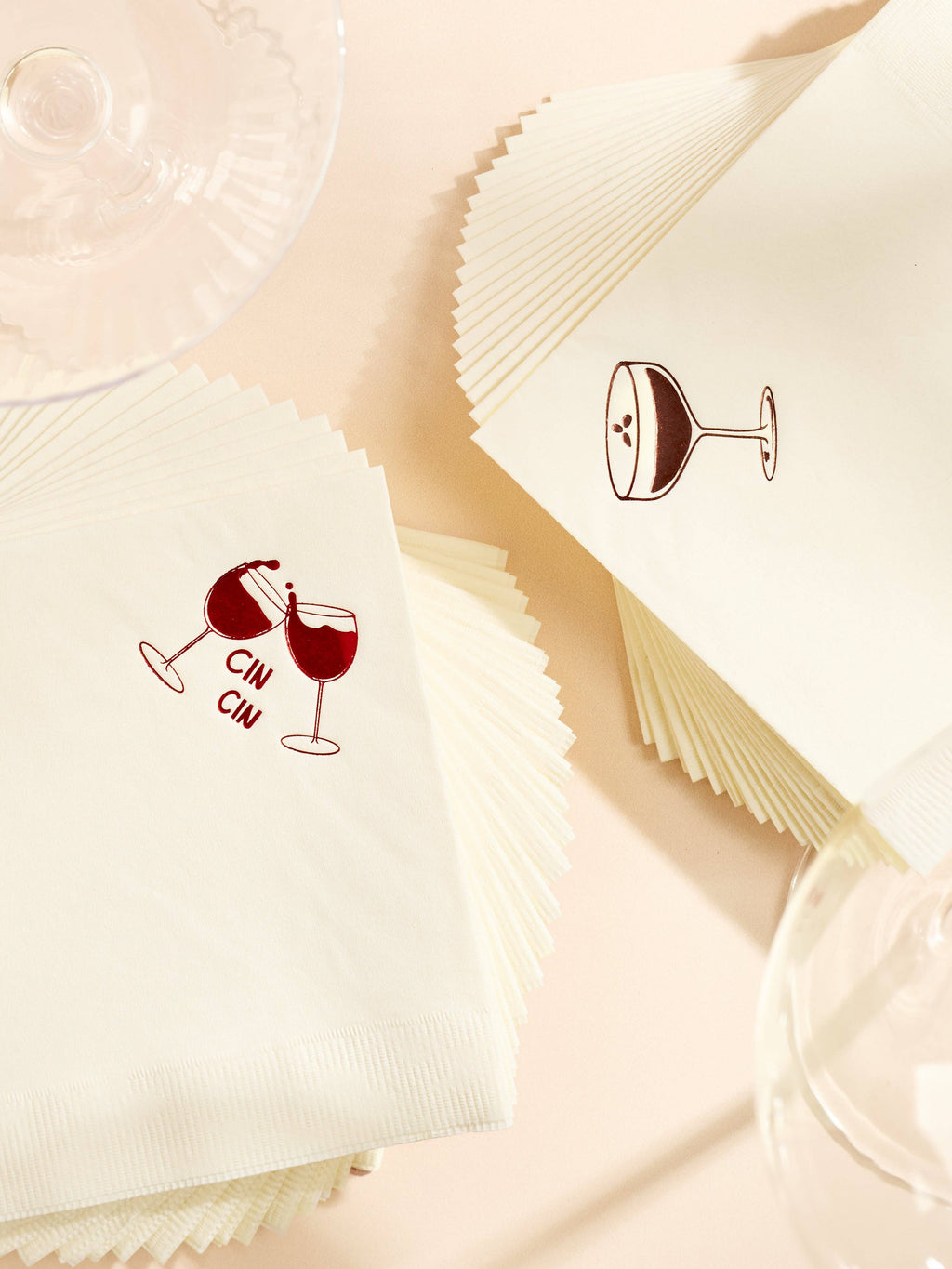 Cin Cin Wine Cheers Paper Beverage Napkins - Set of 20