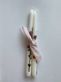 Floral Taper Candle