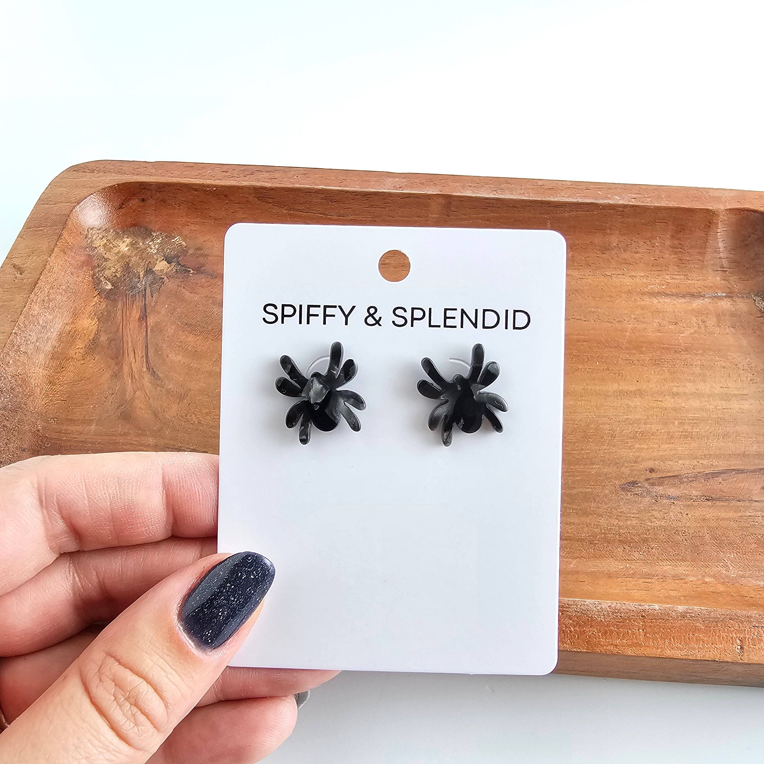 Black Spider Studs
