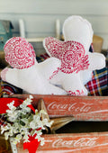 Vintage Fabric Quilt Gingerbread Men Upcycled
