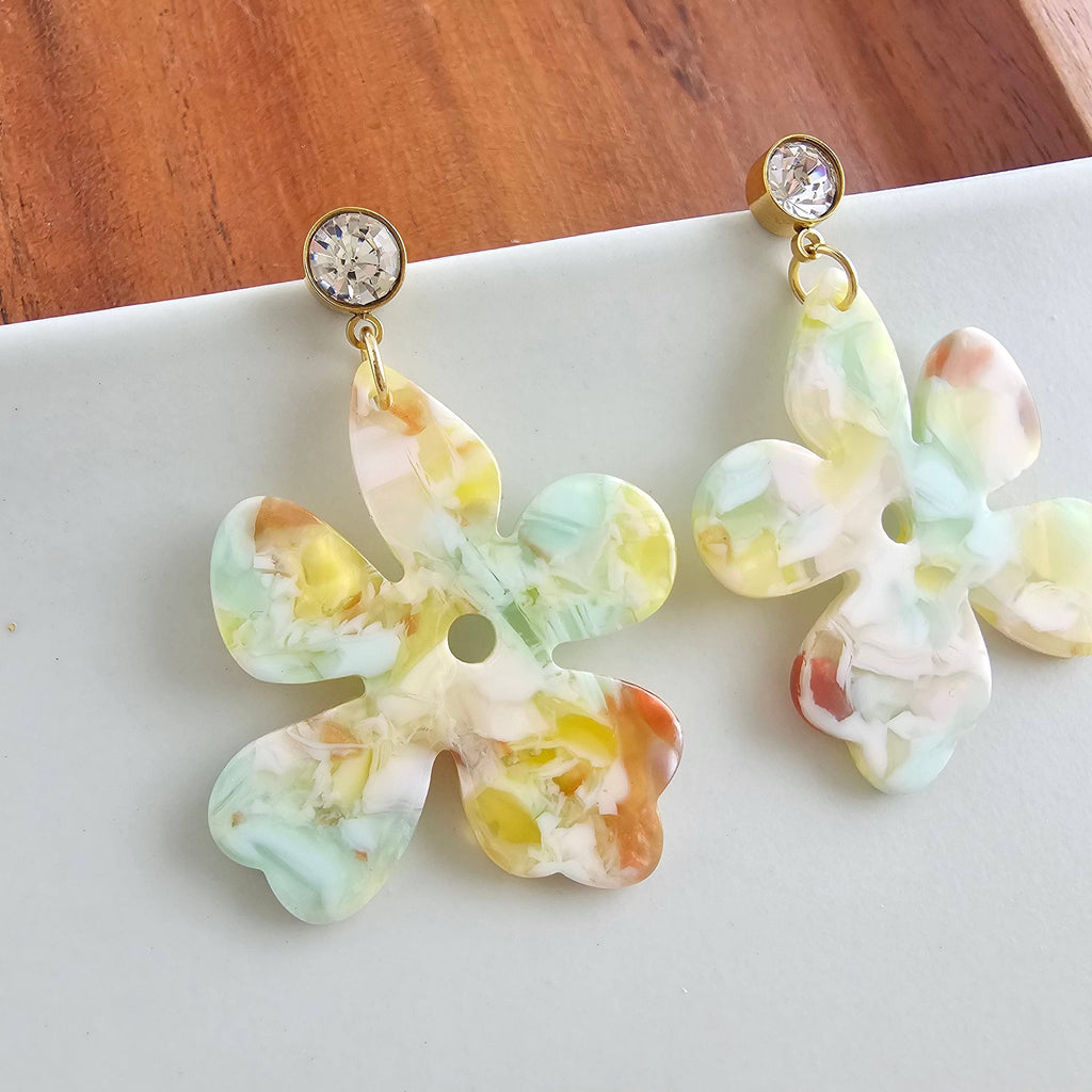 Citron Zest Petunia Earrings