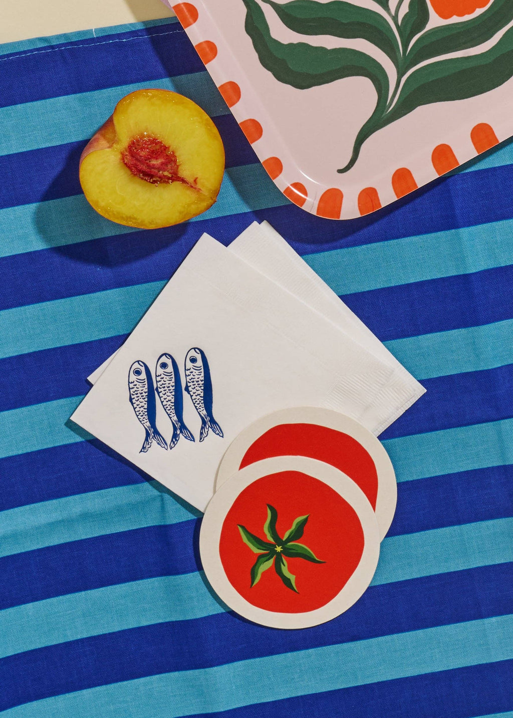 Tomato Coasters - Set of 4