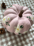 Large Pink Hand-Painted Pumpkin
