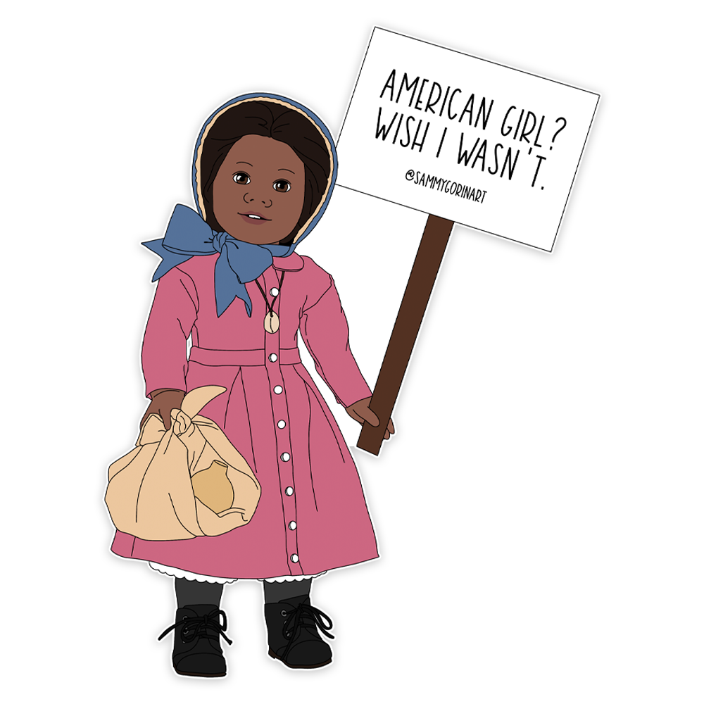 Addy Wish I Wasn’t American Girl Sticker