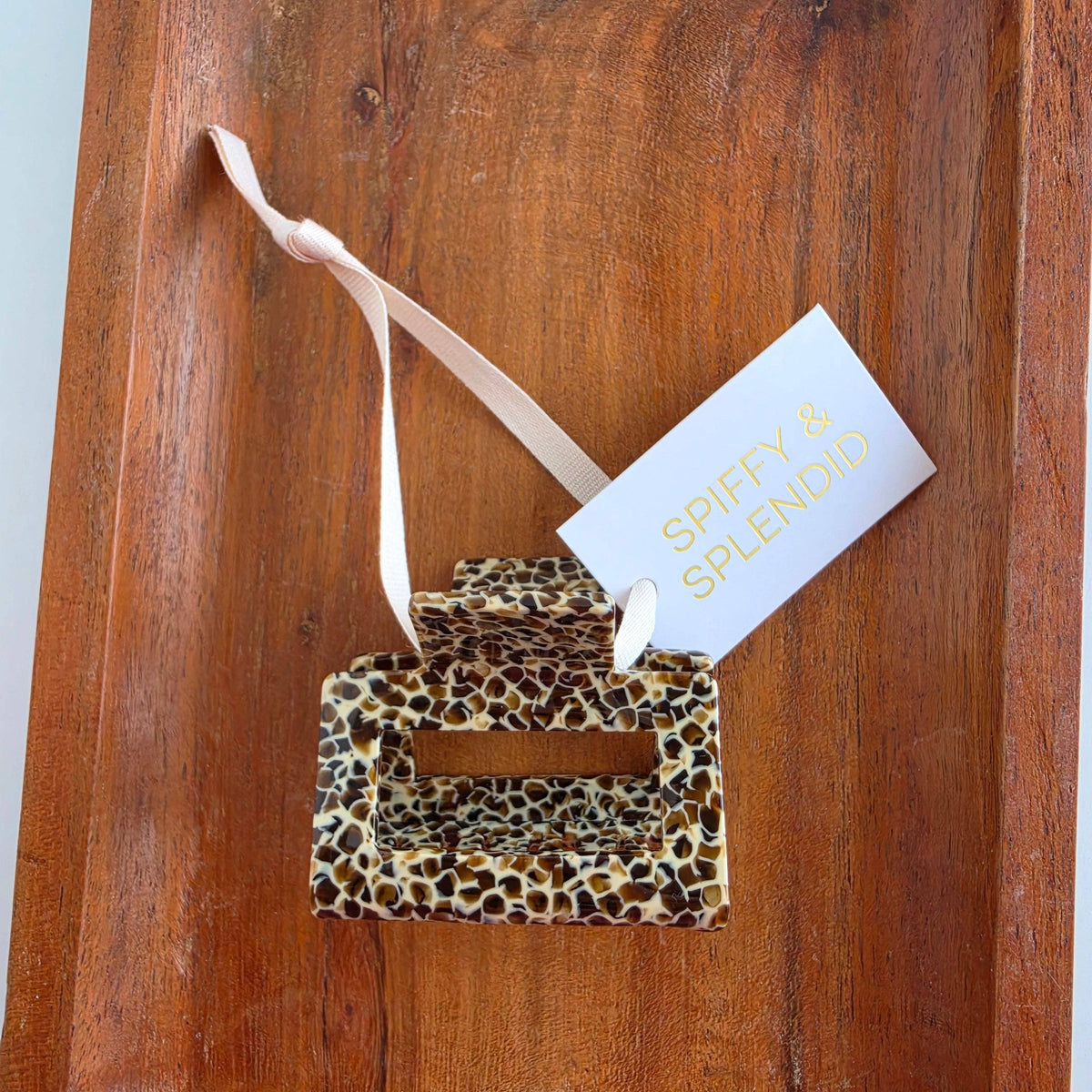 Carly Hair Claw - Giraffe // Fall, Clip, Brown
