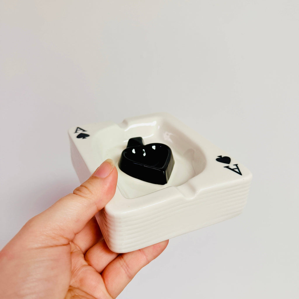 Ceramic Ace Card Ashtray