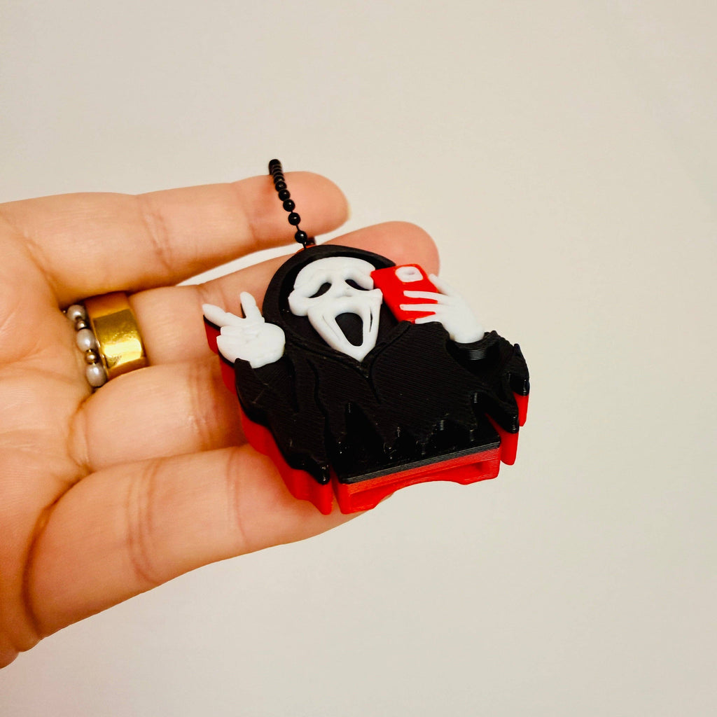 Ghost Face Nail Saver Bag Charm