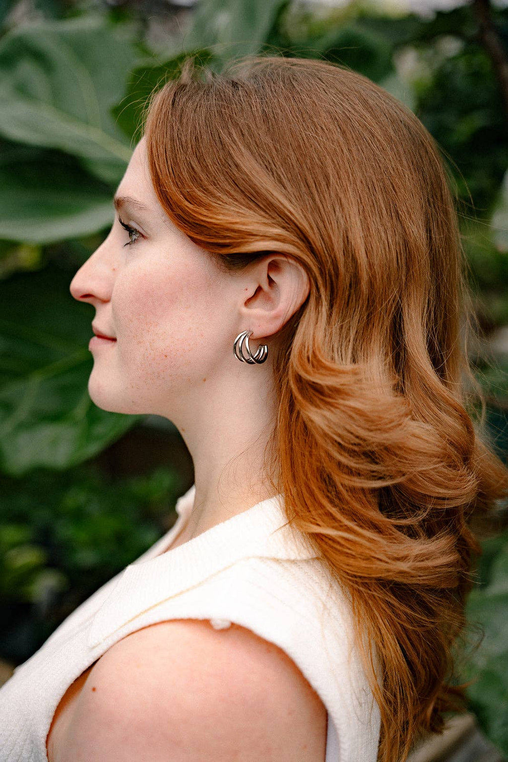 Silver Luxe Treya Hoops