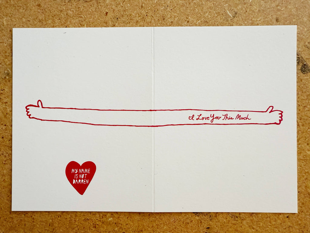 I Love You This Much - Card